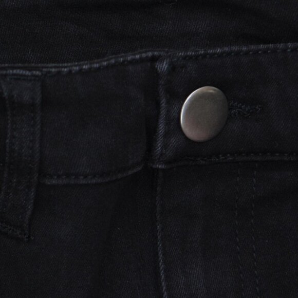 NWT Christopher & Banks Embellished Relaxed Fit High Rise Jeans 9900 4 Black - Picture 5 of 7